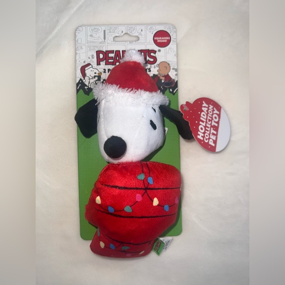 Peanuts Other - Peanuts Snoopy Holiday Dog Toys 2-Pack Squeaker Plush NWT